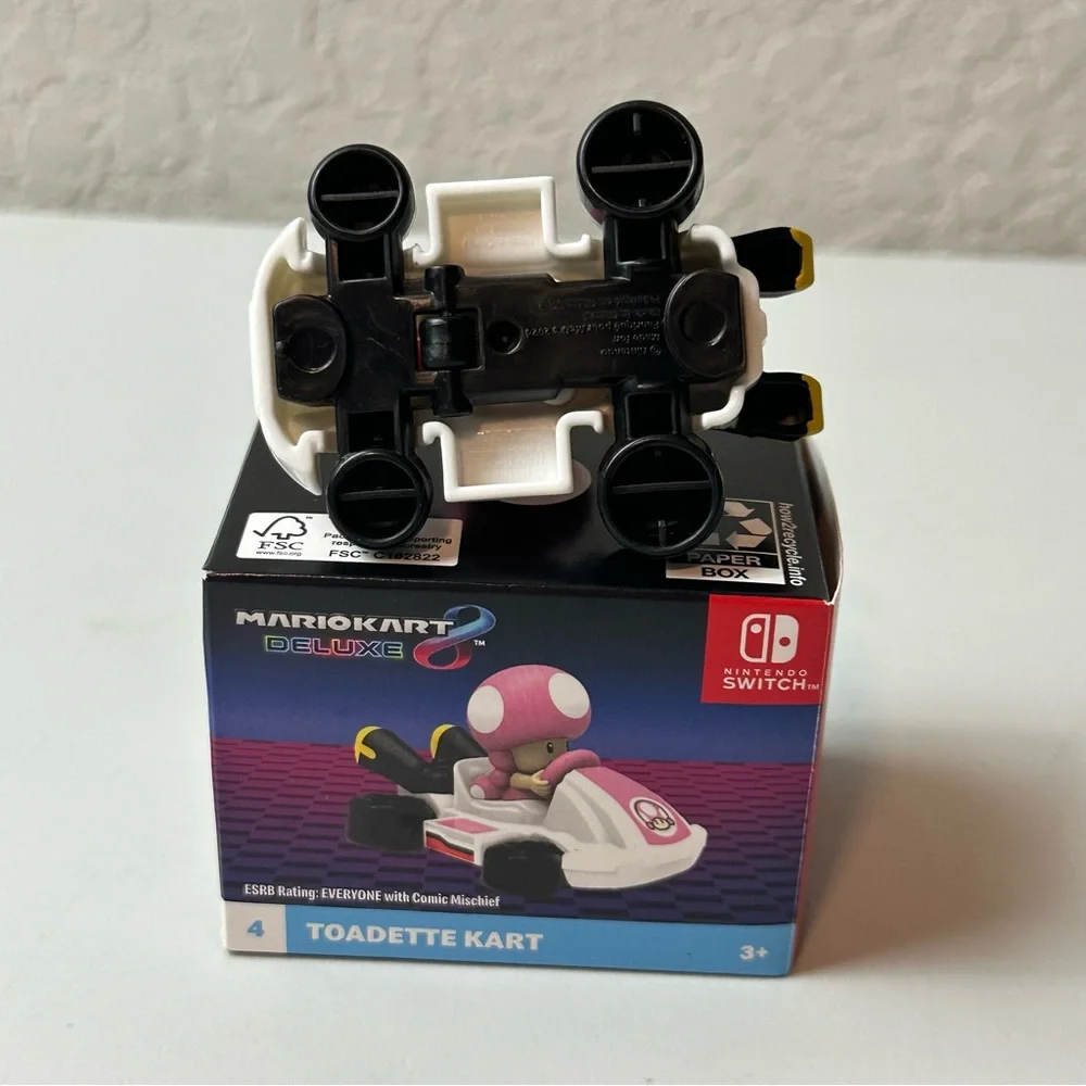 Mario Kart 8 Deluxe McDonald's 2024 Happy Meal Toy featuring Toadette Pink Kart